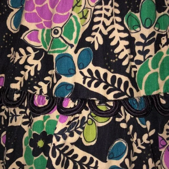 💜ANTHROPOLOGIE💜FEI FLORAL CORD SKIRT💜 - Picture 4 of 7